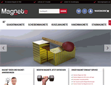 Tablet Screenshot of magnete.com